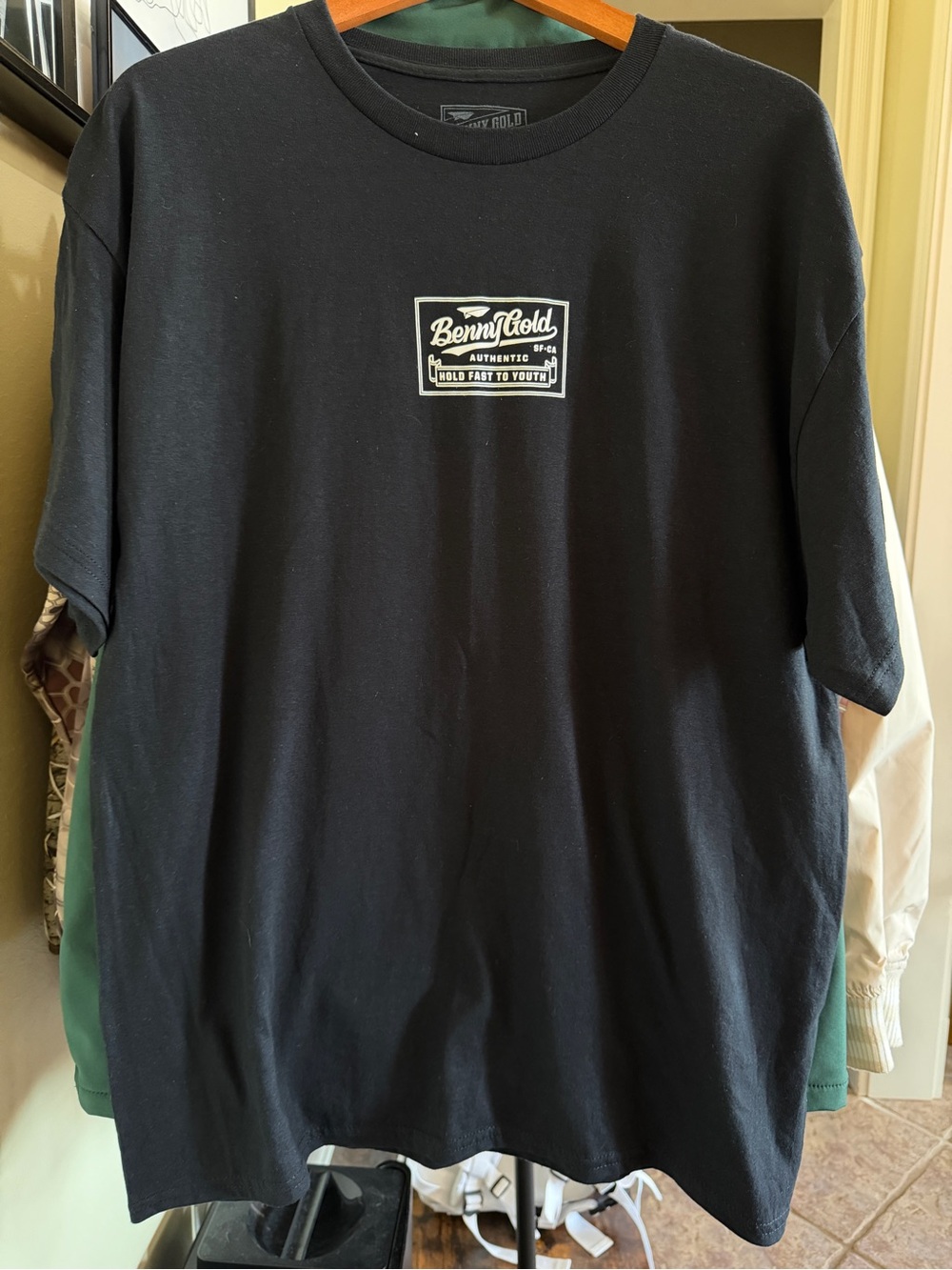 Benny Gold Black Graphic Logo Tee XL 100% Cotton